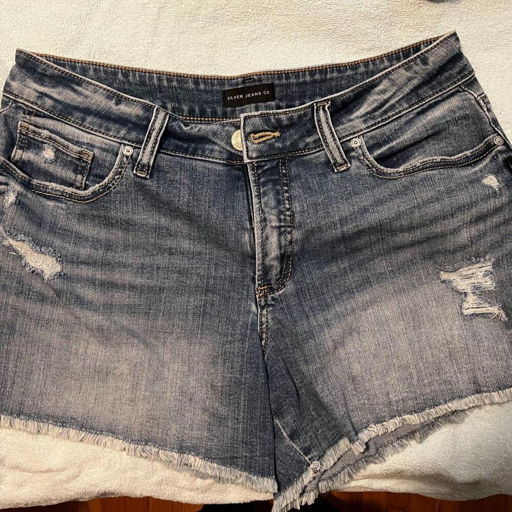 Silver Tab Jeans Shorts - Size 10